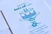 Lots of Cake Blue Invitation