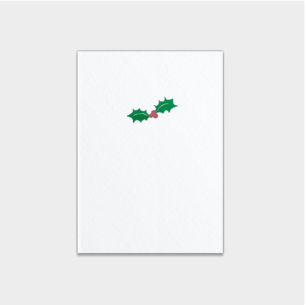 Holly Folded Note Cards
