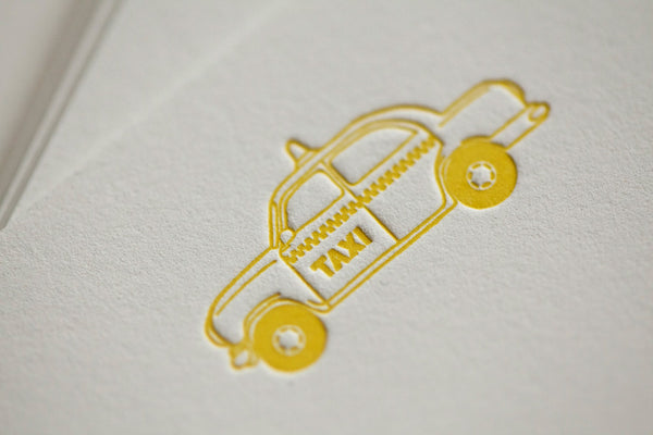 Taxi Note Cards