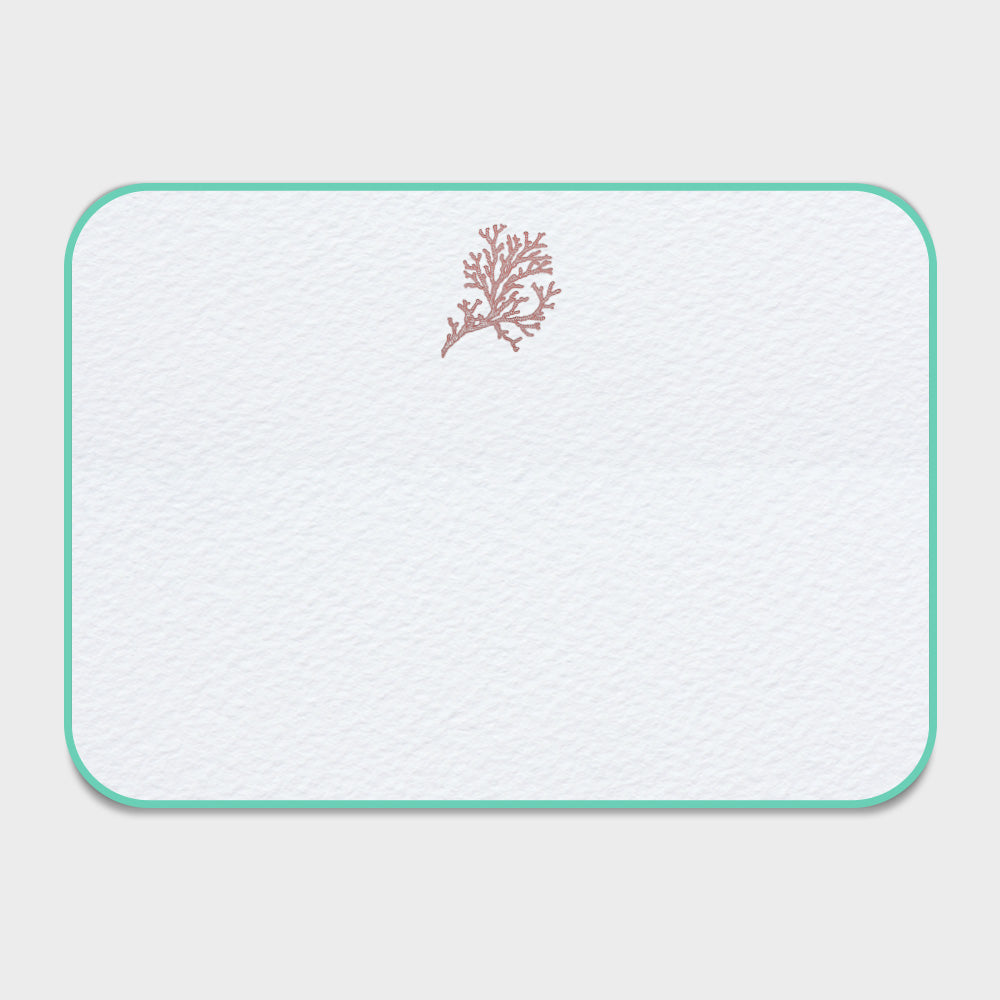 Coral Note Cards