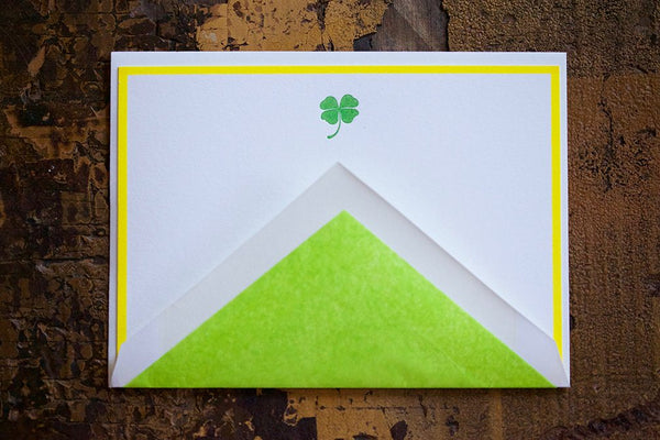 Four Leaf Clover Note Cards