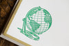 Globe Trotter Note Cards