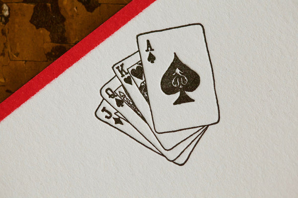 Poker Player Note Cards
