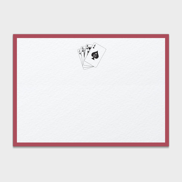 Poker Player Note Cards