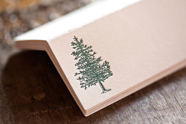 Winter Pine Place Cards