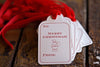 Letterpress Santa Gift Tag