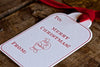 Letterpress Santa Gift Tag