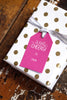 Cheers Letterpress Gift Tag