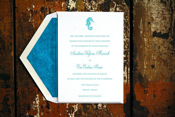 Anastasia & Eric Wedding Invitation