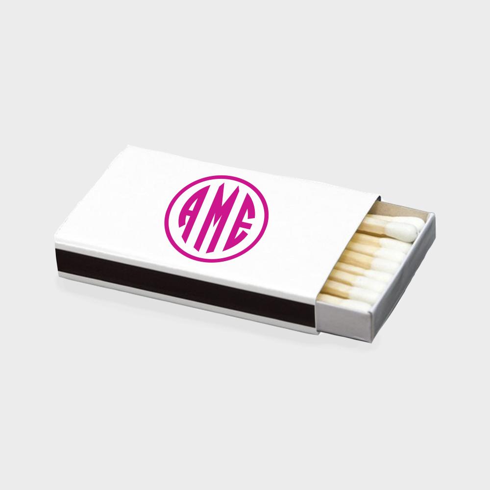 Magenta Monogram Matchbox