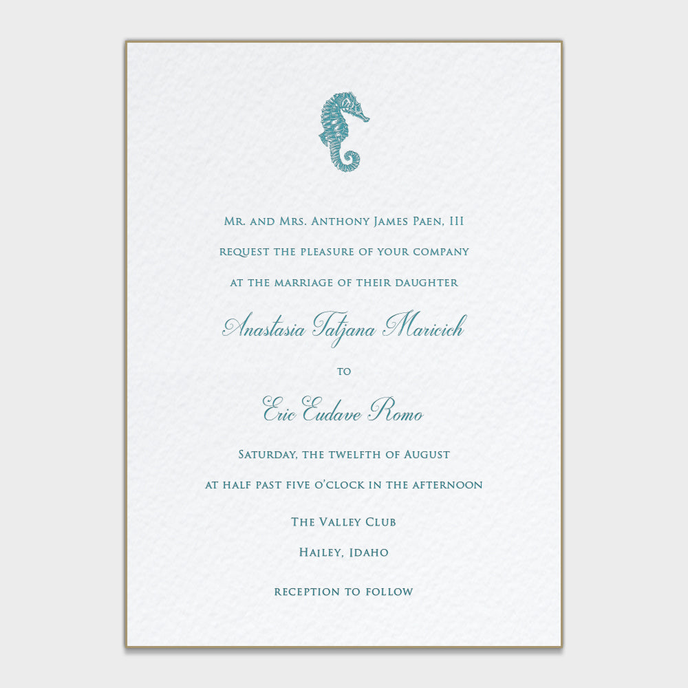 Anastasia & Eric Wedding Invitation
