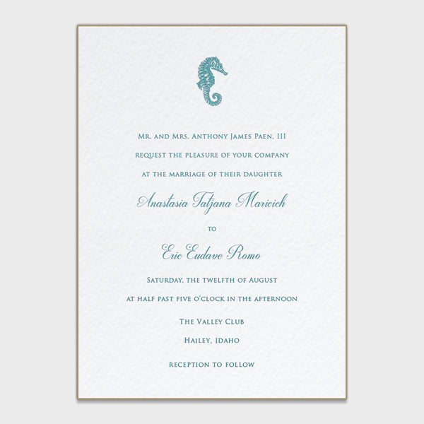 Anastasia & Eric Wedding Invitation