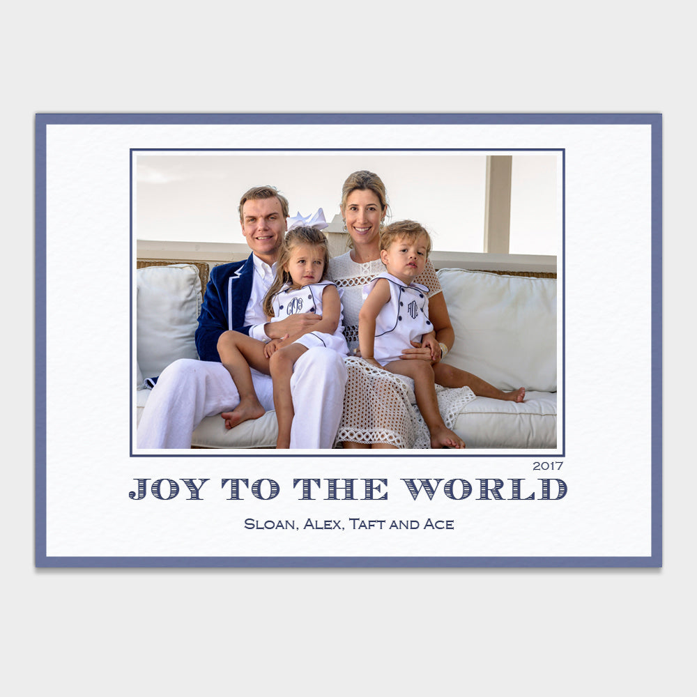 Navy Joy Christmas Card