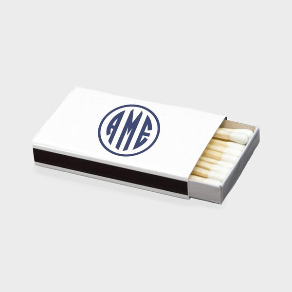 Navy Monogram Matchbox