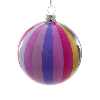 Tonal Pinwheel Bauble Ornament in Purple