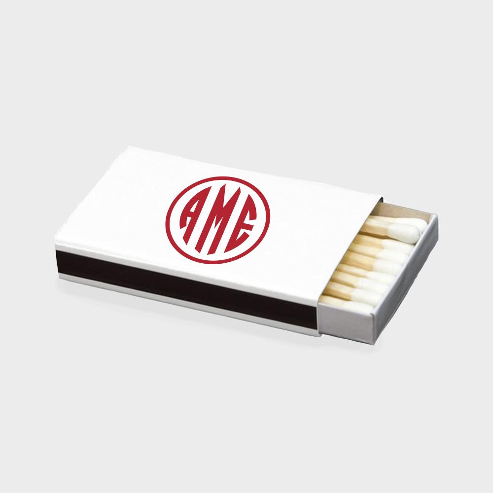 Red Monogram Matchbox