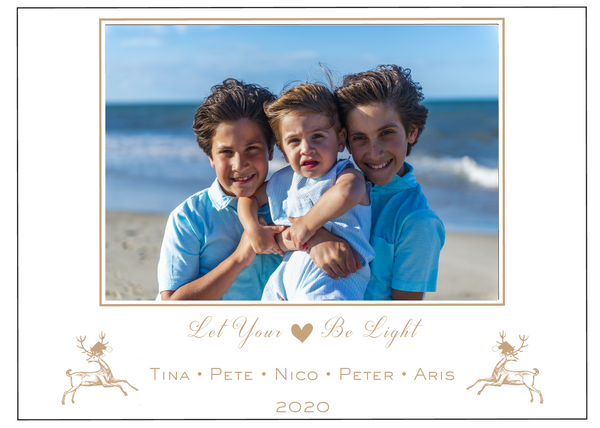 Let Your Heart Be Light Christmas Card