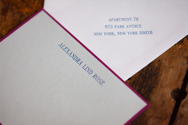 Alexandra Lind Rose Stationery