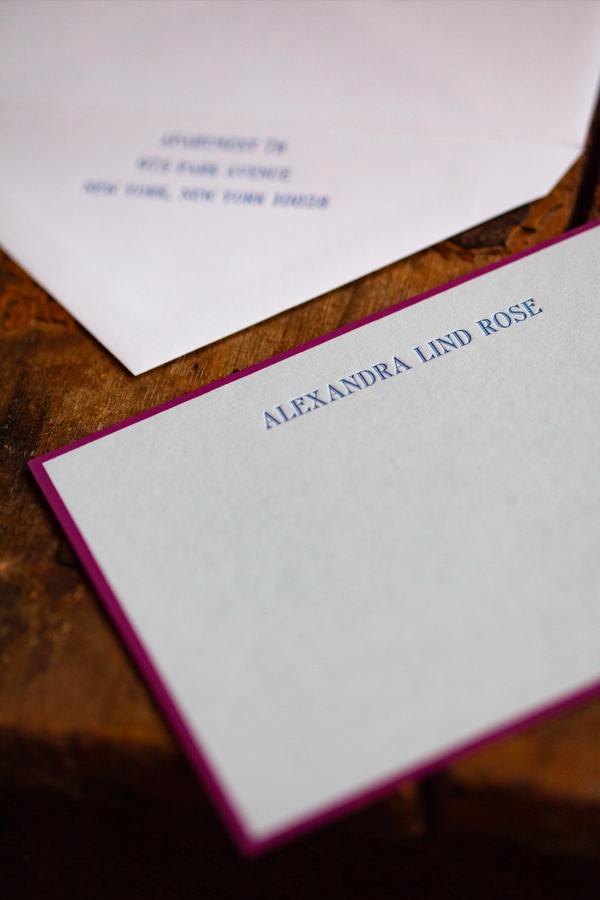 Alexandra Lind Rose Stationery