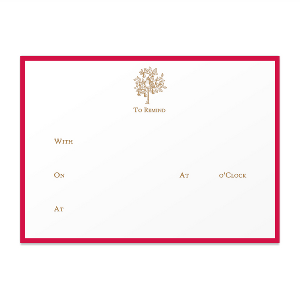 Partridge In A Pear Tree Remind Cards
