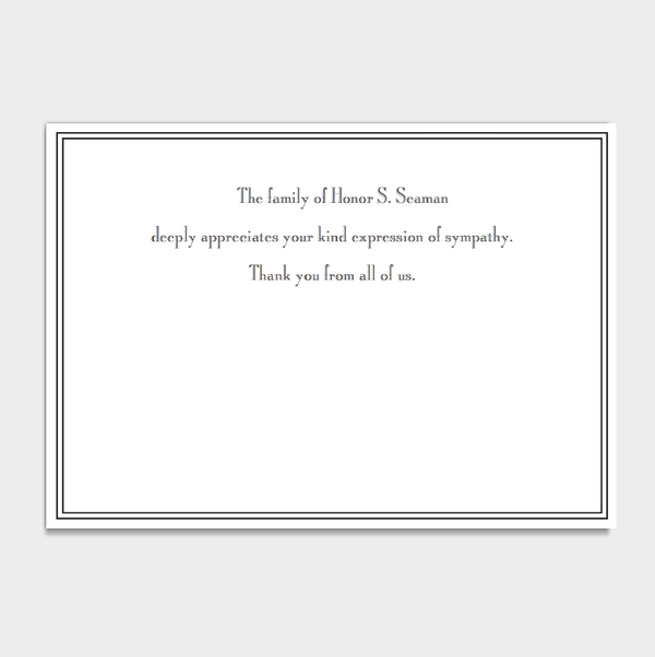 Classic Sympathy Card