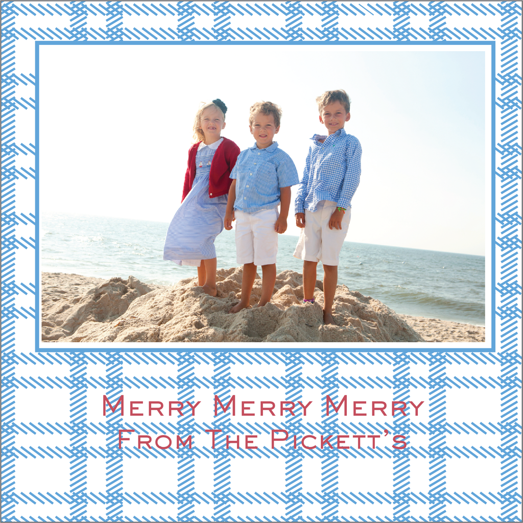 Pickett Plaid Holiday Card