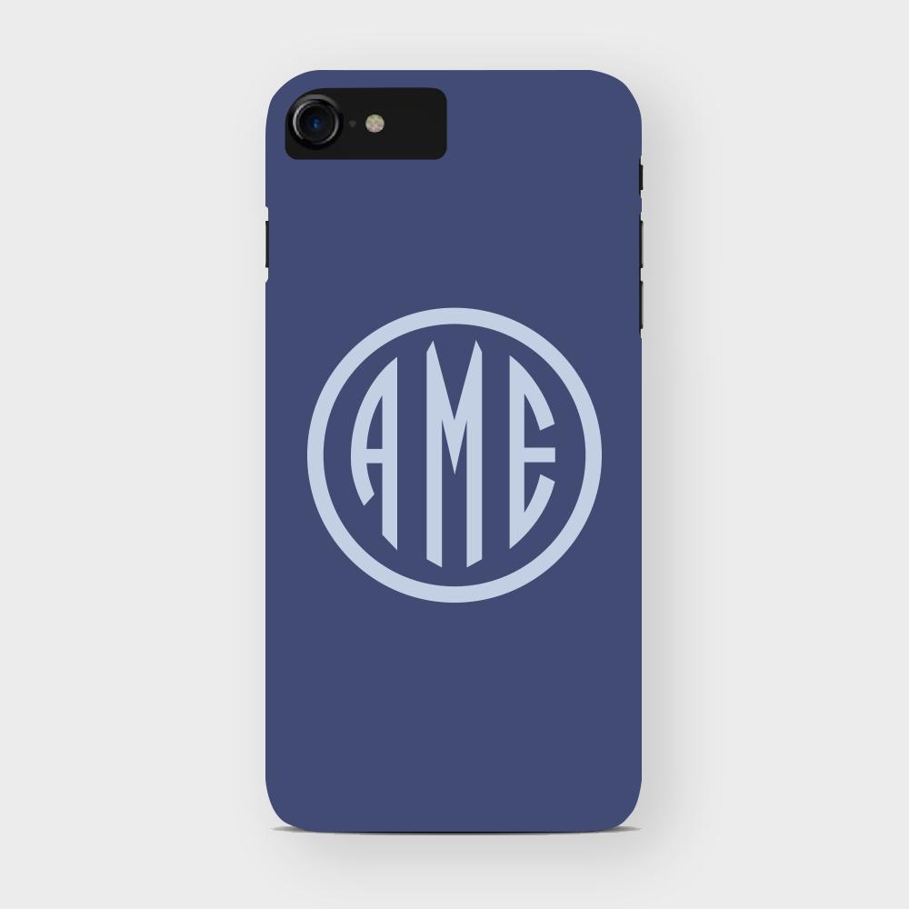 Navy and Bluebell Monogram iPhone Case – Pickett's Press Navy and Bluebell Monogram iPhone Case – Pickett's Press