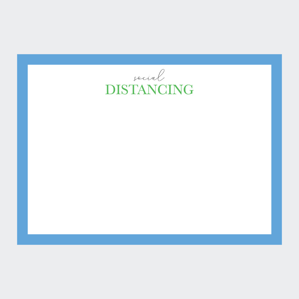 "Social Distancing" Note Cards