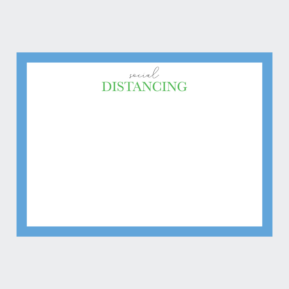 "Social Distancing" Note Cards